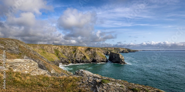 Obraz Bedruthan Steps from Park Head Evening Sunset
