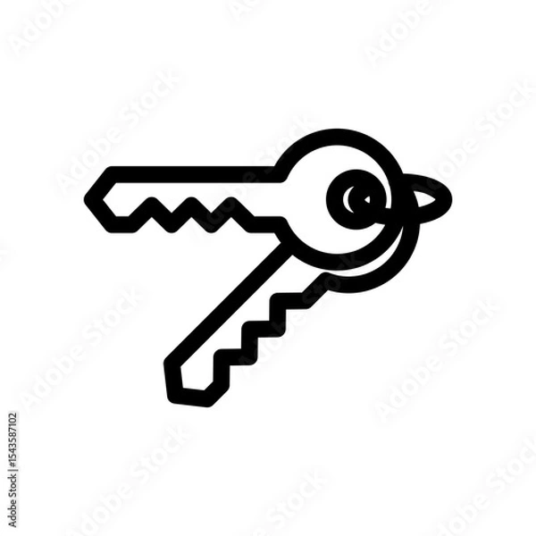 Fototapeta House key icon 