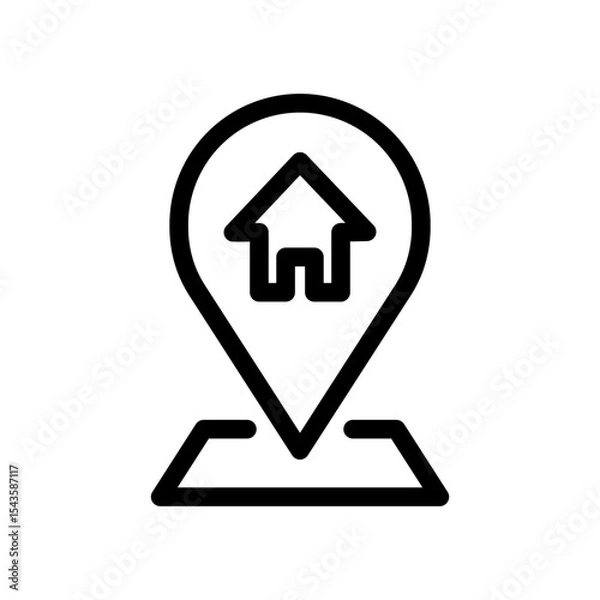 Obraz house location icon 