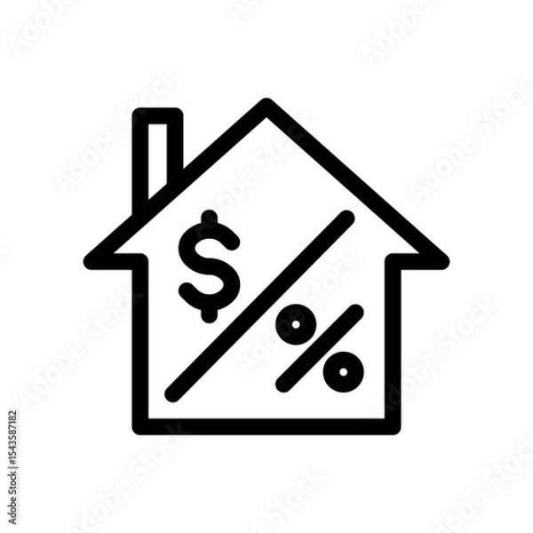 Obraz Interest rate icon 