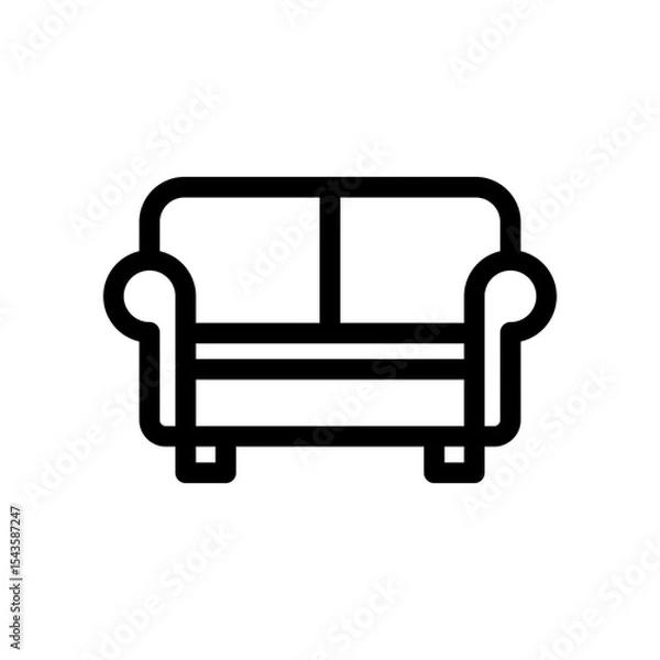 Fototapeta sofa icon 