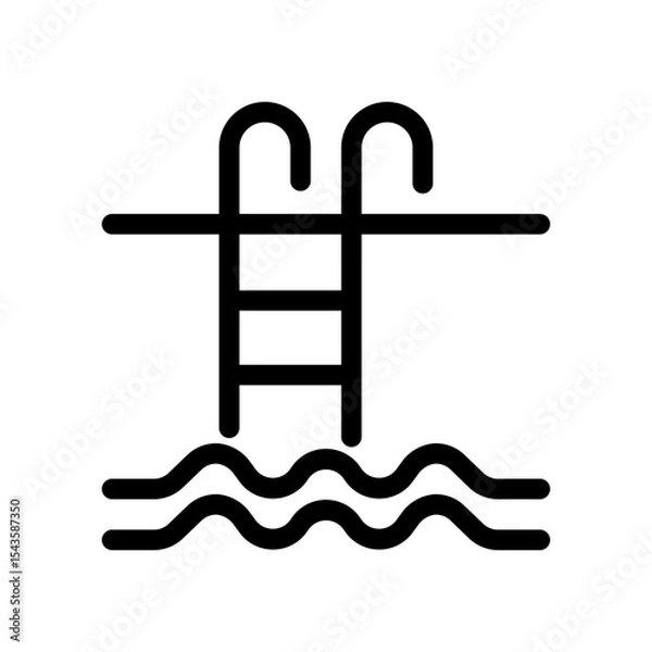 Fototapeta Pool icon 