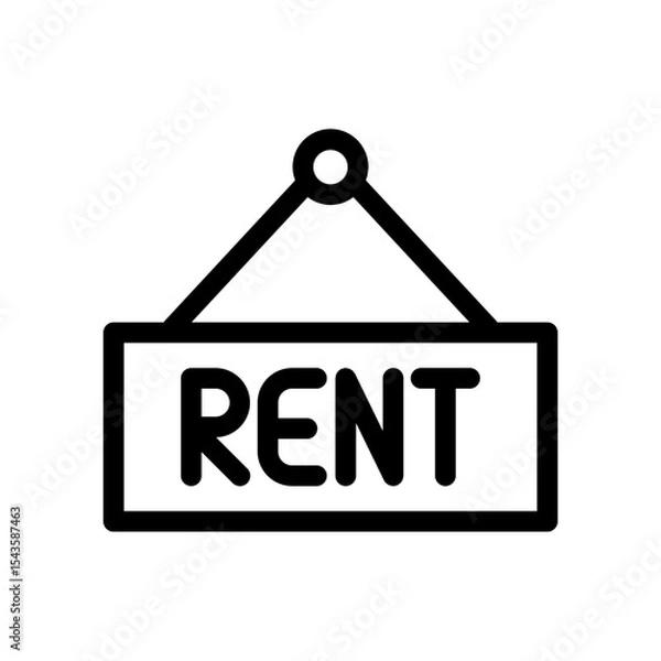 Fototapeta Rent icon 