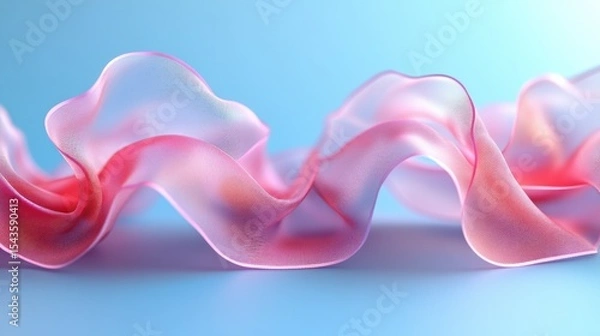 Fototapeta Delicate, flowing, translucent fabric