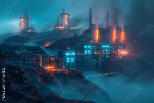 Obraz Geothermal Power Plant