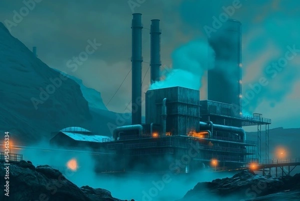 Obraz Geothermal Power Plant