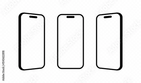 Fototapeta Smartphone screen vector design