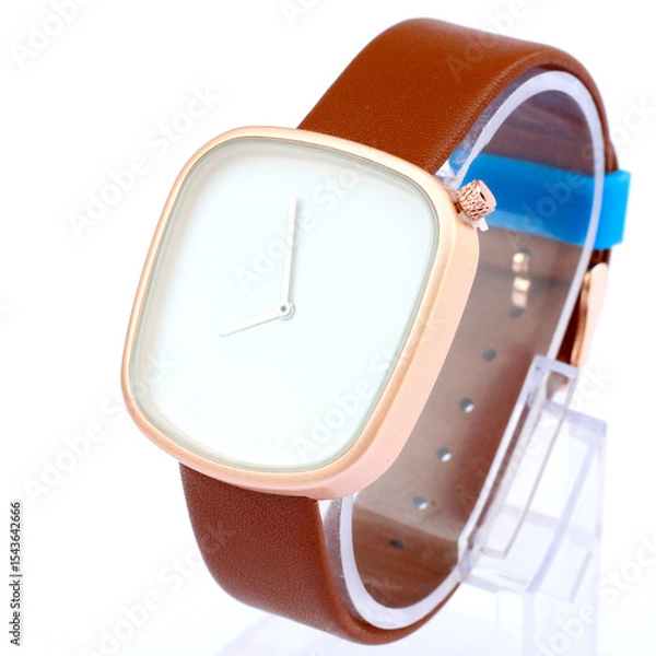 Obraz close up view of wrist watch