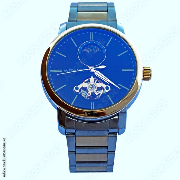 Obraz close up view of wrist watch