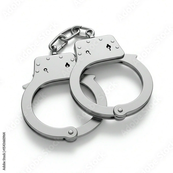 Obraz handcuffs on white