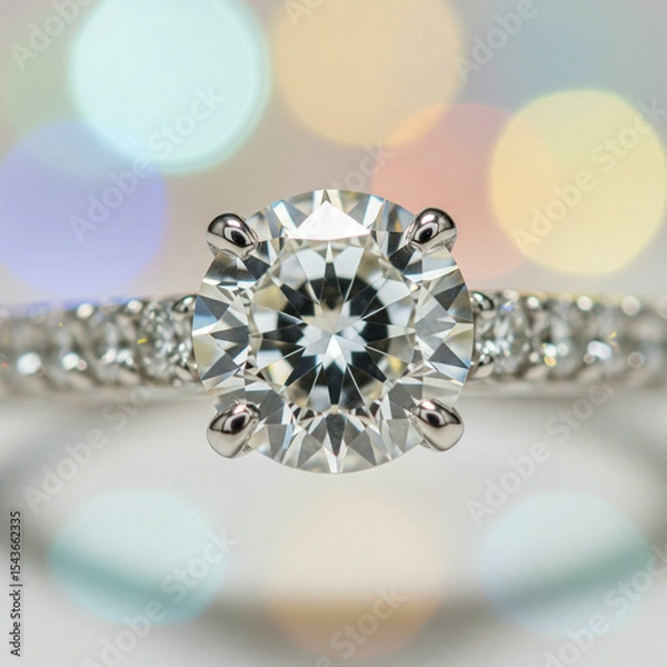 Obraz diamond ring with diamonds