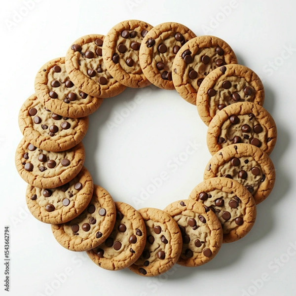 Obraz cookies on a white