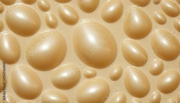 Fototapeta Gold texture background with relief and circles. 3d illustration, 3d rendering.