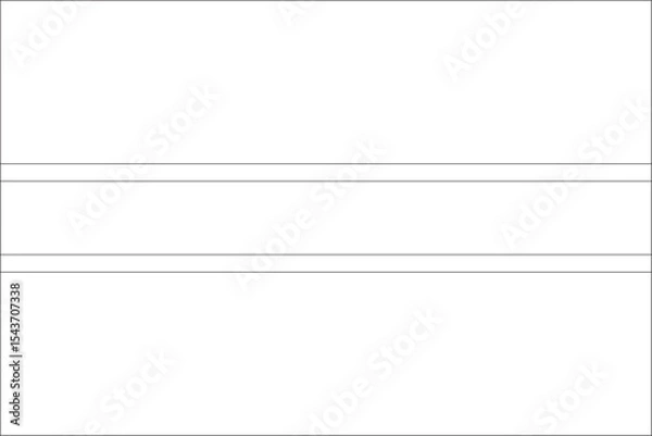 Fototapeta Botswana flag outline with black and white color.