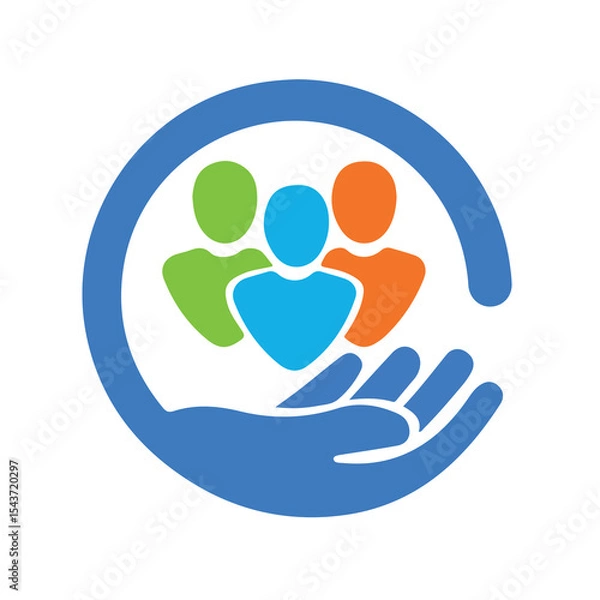 Obraz Social support icon in vector