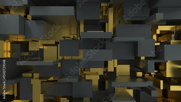 Fototapeta Pattern of blocks top view background. Background wallpaper. Texture design. 