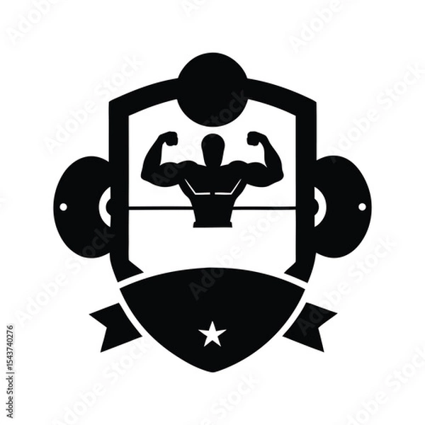 Obraz Gym logo vector illustration icon