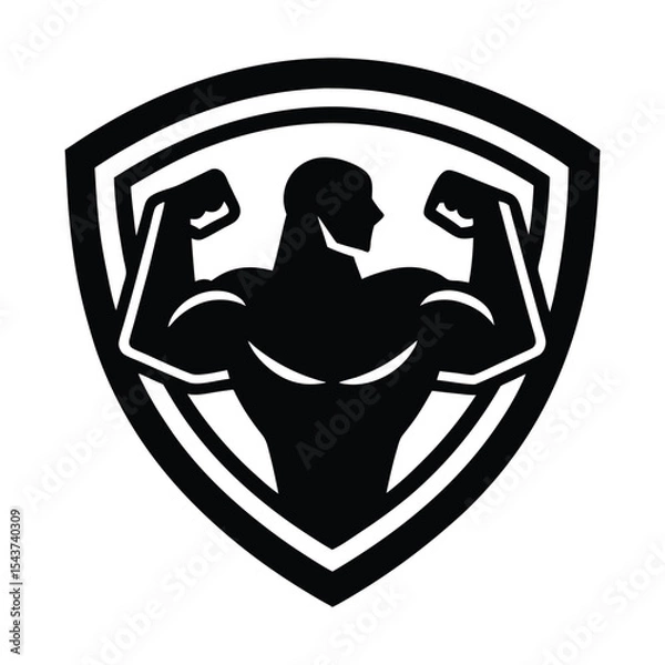 Obraz Stylish Gym logo vector illustration icon