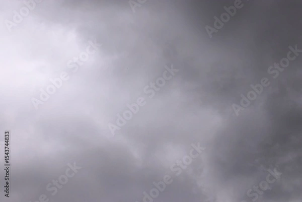 Fototapeta Overcast Sky with Dark Clouds - Gloomy Weather Background
