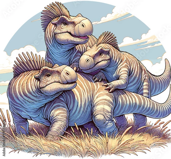 Fototapeta Dinosaurs Vector image Scalable, Printable, editable Collection