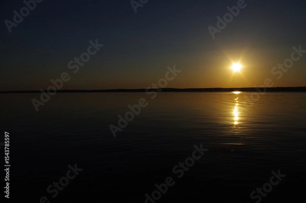 Obraz zachód słońca nad morzem, sunset over the sea