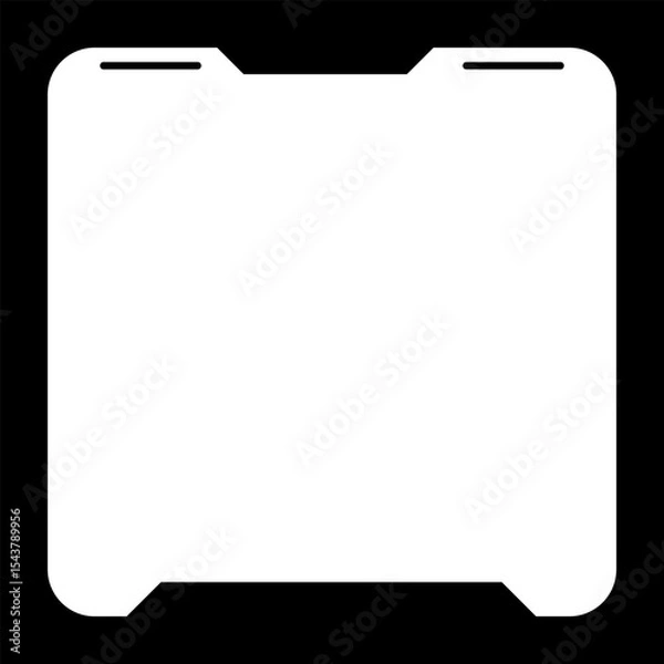 Fototapeta Futuristic square background. Social media frame vector illustration.