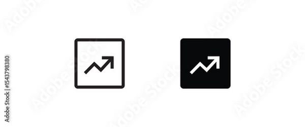 Obraz Chart, graph icon. Glyph Statistics graphs, charts, diagrams. Infographics, data analysis, stats tools icons button, vector, sign, symbol, logo, illustration, editable stroke, flat design style isolat