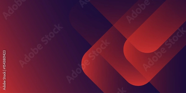 Obraz Abstract dark blue background with red diagonal lines. Dynamic shapes composition. Vector