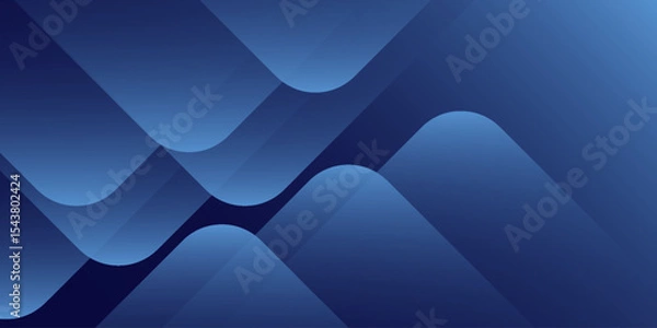 Obraz Abstract blue background with diagonal lines. Dynamic shapes composition.