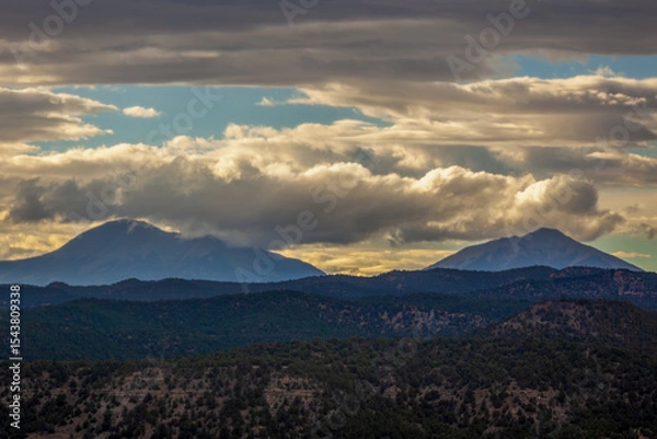 Obraz sunset in the mountains
