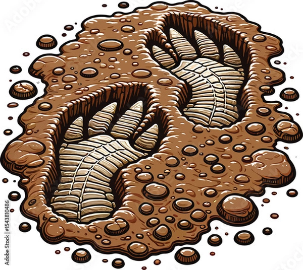 Fototapeta Dinosaurs Vector image Scalable, Printable, editable Collection
