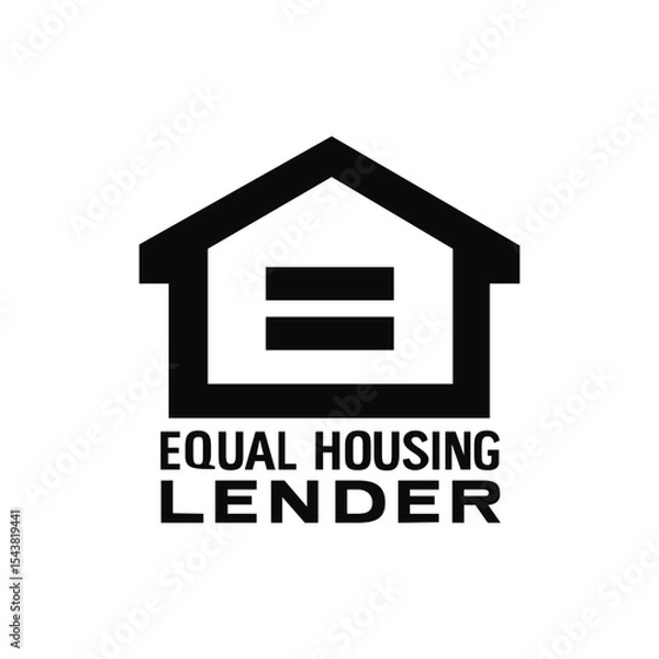 Obraz  EQUAL HOUSING LENDER VECTOR SIGN