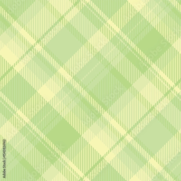 Fototapeta Outside background check texture, sample seamless pattern vector. Father fabric textile plaid tartan in green and light colors.