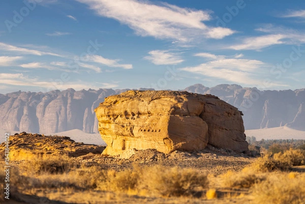 Fototapeta Ancient tombs of Hegra in AlUla, Saudi Arabia