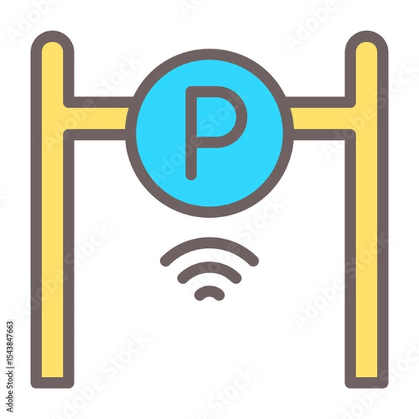 Obraz Smart Parking Vector Icon