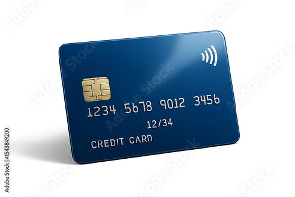 Obraz blue credit card