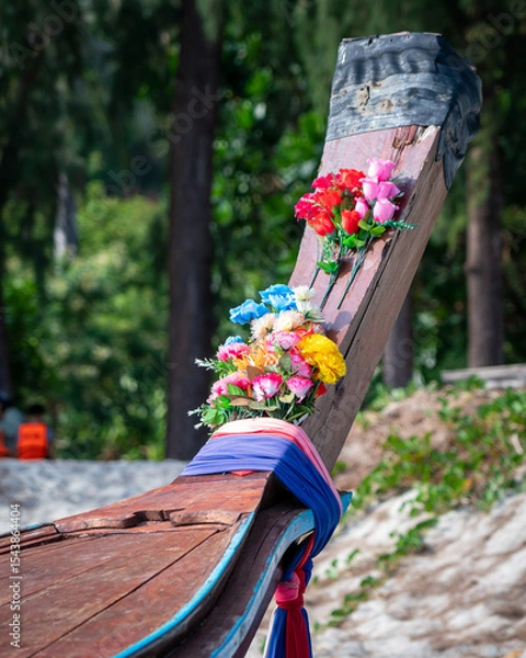Obraz flowers on a boat