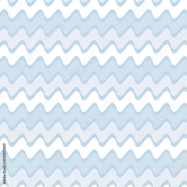 Fototapeta Soft Blue Wave Pattern Seamless Background