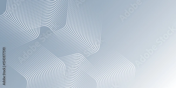 Obraz Modern abstract blue background with glowing geometric lines. Blue pastel gradient rounded triangle shape design. Suit for business, brochure, corporate, poster