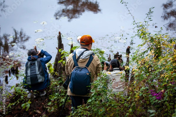 Obraz photographers in bushes