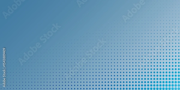 Obraz Modern blue halftone background. Dot pop art sport style vector. Eps10