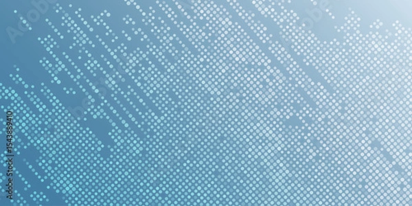 Obraz Modern blue halftone background. Dot pop art sport style vector. Eps10