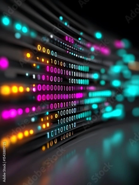 Obraz Digital data stream