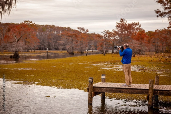 Obraz photographer in fall