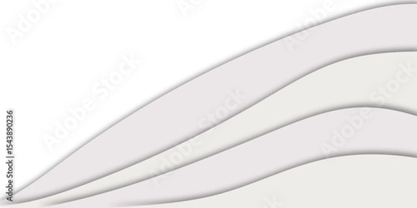 Obraz "Elegant abstract background with smooth, flowing paper cut wave layers in soft pastel colors. Minimal design ideal for presentations, banners, websites, or modern business templates"
