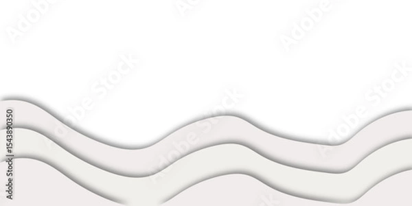 Obraz "Abstract pink waves background with layered soft beige elegant, 3D paper cut style. Minimalist modern design ideal for presentations, websites, posters, or branding visuals"