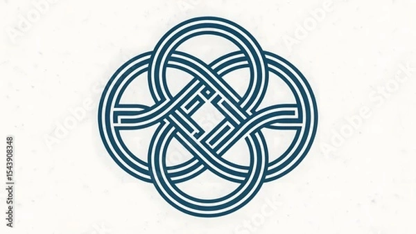 Obraz Abstract Intertwined Lines Design