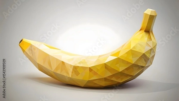Obraz Low-Poly Banana Fruit Model