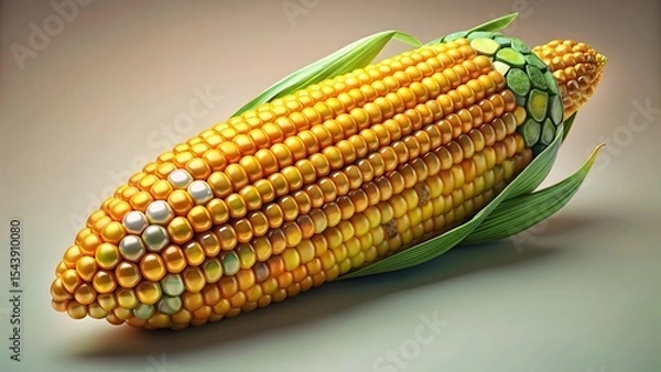 Obraz Golden Corn Cob Close-up