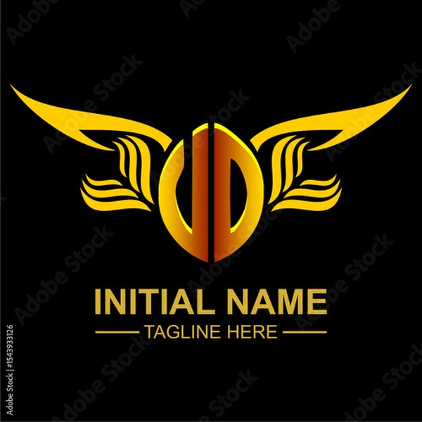 Obraz VO Golden Wing Emblem Logo
